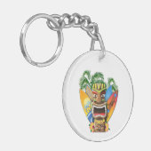 ハワイアンのTikiのサーフィン キーホルダー (正面左)