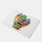 ハワイアンのTikiのサーフィン ドアマット (アングル)