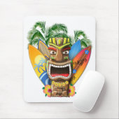 ハワイアンのTikiのサーフィン マウスパッド (マウス)