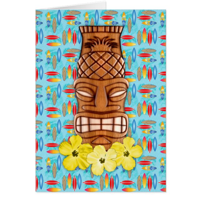 ハワイアンのTikiのマスク (正面)