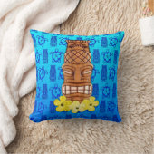 ハワイアンのTikiのマスク クッション (ブランケット)