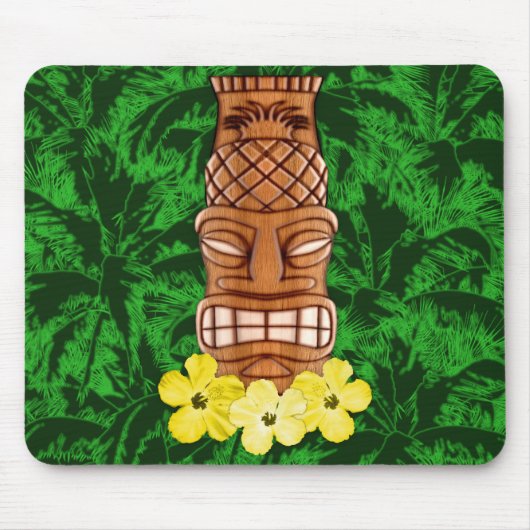 ハワイアンのTikiのマスク マウスパッド (正面)