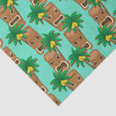 ハワイアンのTikiの繰り返しパターン 薄葉紙 (詳細)