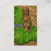 ハワイアンのTiki Lauhalaの名刺 名刺 (裏面)