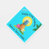 ハワイアンをテーマにしたパーティーアイディアパーソナライズされた、ナプキンス スタンダードランチョンナプキン (角)