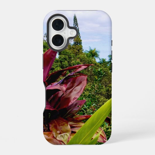 ハワイアンをテーマにした電話ケース iPhone 16ケース (裏面)