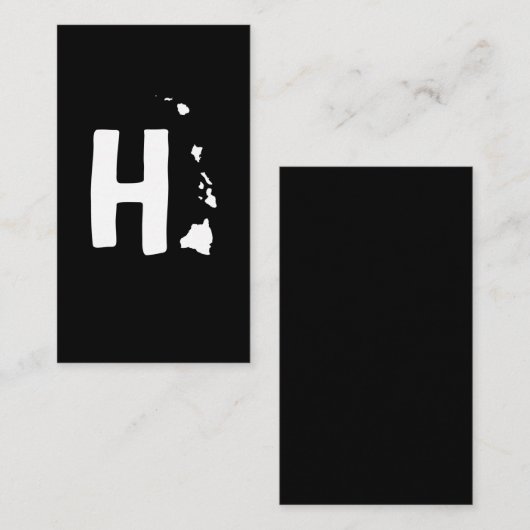 ハワイアンアイランズマップハワイマウイオアフ島 名刺 (正面/裏面)