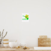 ハワイアンアイランドイエローハイビスカスフラワー ポスター (キッチン)