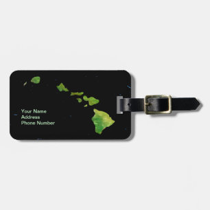 ハワイアンアイランドチェーン(抽象芸術アートラゲッジタグ) ラゲッジタグ