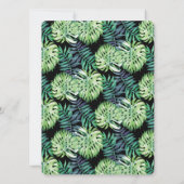 ハワイアンアイランドビーチ結婚式モンステラデリシオサ 招待状 (裏面)