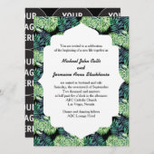 ハワイアンアイランドビーチ結婚式モンステラデリシオーサ 招待状 (正面/裏面)