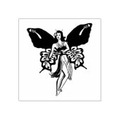 ハワイアンアイランドフラガールオーキッドフェアリーアート ラバースタンプ (インプリント)