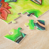 ハワイアンアイランドホノルルホームカラフル ジグソーパズル (側面)