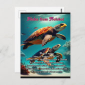 ハワイアンアイランドモロカイアロハ ポストカード (正面/裏面)