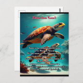 ハワイアンアイランドラナイアロハ ポストカード (正面/裏面)