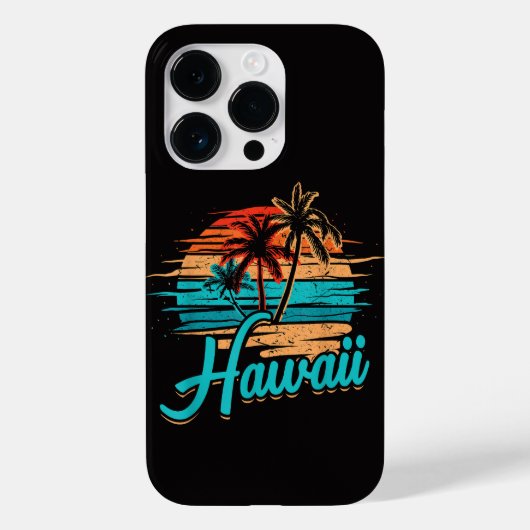ハワイアンアイランド トロピカル ハワイ バケーション Case-Mate iPhoneケース (裏面)