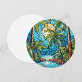 ハワイアンアロハアートカードバ空白のック (正面/裏面)