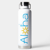 ハワイアンアロハカヌー水筒 ウォーターボトル (背面)