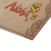 ハワイアンアロハカーブドウッドルック カッティングボード (角)