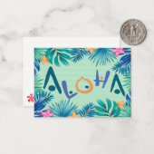 ハワイアンアロハグリーティングノートカード ノートカード (正面/裏面インサイチュ)