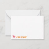 ハワイアンアロハグリーティングノートカード ノートカード (裏面)