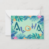 ハワイアンアロハグリーティングノートカード ノートカード (正面)