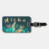 ハワイアンアロハグリーティングラゲッジ。タグ ラゲッジタグ (正面横)