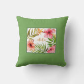 ハワイアンアロハグリーン クッション (裏面)