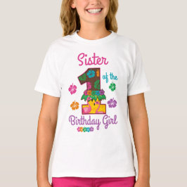 ハワイアンアロハシスターオブザファースト誕生日 Tシャツ