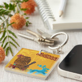 ハワイアンアロハティキバーレトロルアウ(ハワイ式宴会)パーティー キーホルダー (正面右)