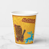 ハワイアンアロハティキバーレトロルアウ（ハワイ式宴会）パーティー 紙コップ (正面)