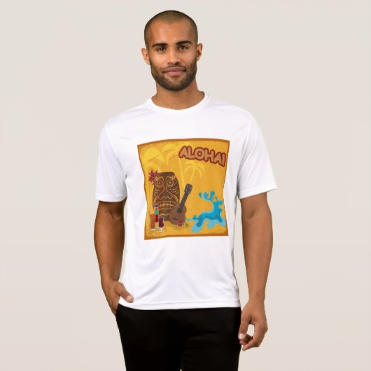 ハワイアンアロハティキバーレトロルアウ（ハワイ式宴会）パーティー Tシャツ (正面フル)