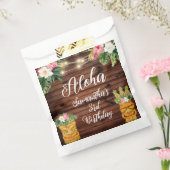 ハワイアンアロハトロピカル誕生日ルアウ（ハワイ式宴会）パーティー フェイバーバッグ (封をした状態)