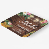 ハワイアンアロハトロピカル誕生日ルアウ(ハワイ式宴会)パーティー ペーパープレート (傾斜あり)