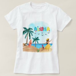 ハワイアンアロハビベストートバッグ Tシャツ
