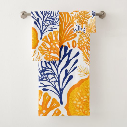 ハワイアンアロハプリントトロピカルパターン バスタオルセット (インサイチュ)