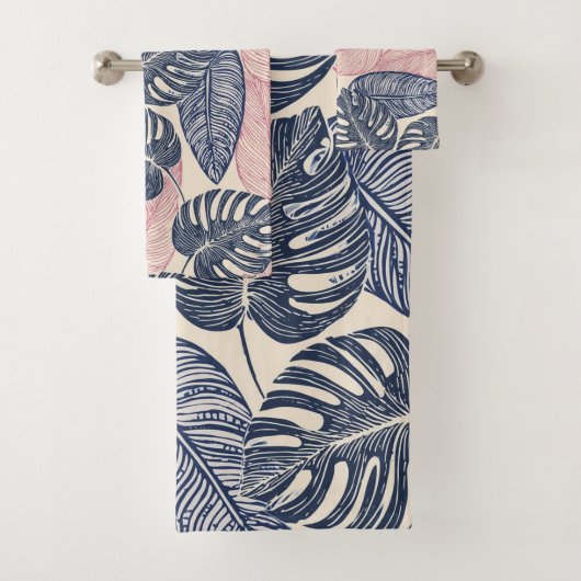 ハワイアンアロハプリントトロピカルパターン バスタオルセット (インサイチュ)