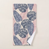 ハワイアンアロハプリントトロピカルパターン バスタオルセット (ハンドタオル)