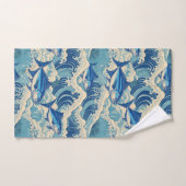 ハワイアンアロハプリントトロピカルパターン バスタオルセット (ハンドタオル)