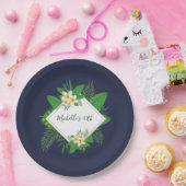 ハワイアンアロハルアウ（ハワイ式宴会）バースデーパーティー ペーパープレート (パーティー)