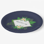ハワイアンアロハルアウ（ハワイ式宴会）バースデーパーティー ペーパープレート (アングル)