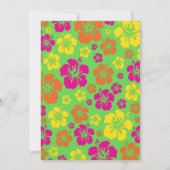 ハワイアンアロハ1st誕生日かわいい招待状 招待状 (裏面)