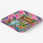 ハワイアンアロハ ペーパープレート (傾斜あり)