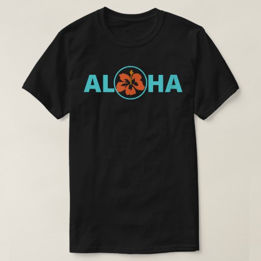 ハワイアンアロハ Tシャツ (デザイン正面)