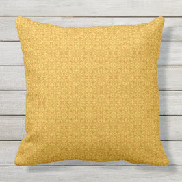 ハワイアンイエローパターン装飾用クッション クッション