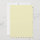 ハワイアンイエロープルメリア誕生日パーティーの招待 招待状 (裏面)