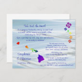 ハワイアンウェディング 招待状 (正面/裏面)