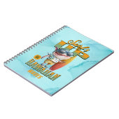 ハワイアンウェーブサーフズアップピジンスラングシャーク ノートブック (左側)