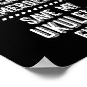 ハワイアンウクレレの緊急の場合救のウケ ポスター (角)