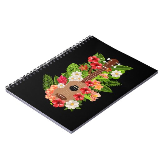 ハワイアンウクレレギターフラワーズハワイ ノートブック (左側)